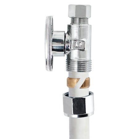 Plumb Pak Plumb Pak 1/2 in. Compression in. Compression Brass Straight Valve PP2889EZ